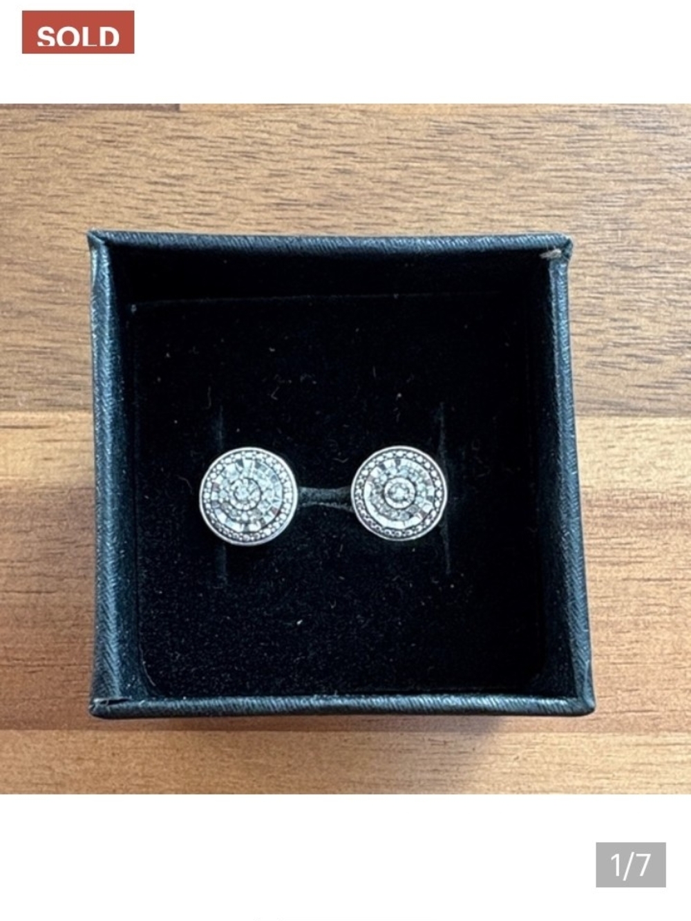 R.H. Macy & Co Sterling Silver Bridge 1/10 CTTW Diamond Stud Earrings